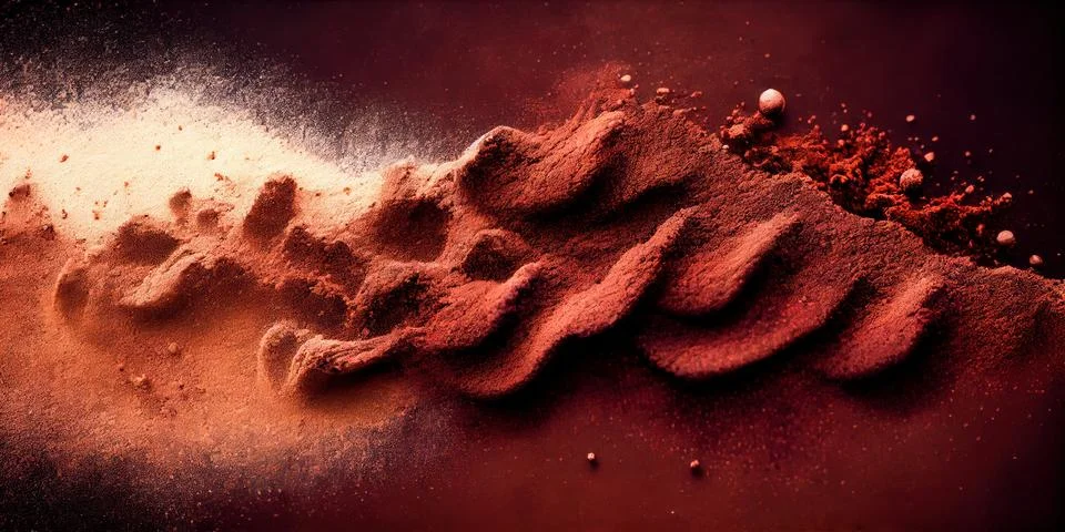 Brown sand powder explosion abstract background. 스톡 일러스트