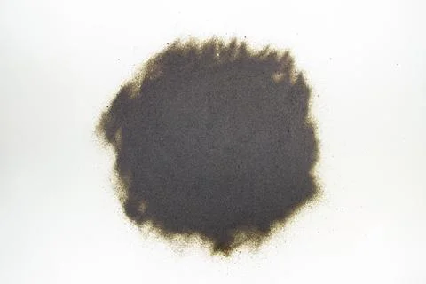 Brown sand on white background Stock-Fotos