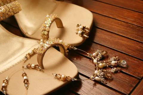Brown sandals Stock Photos