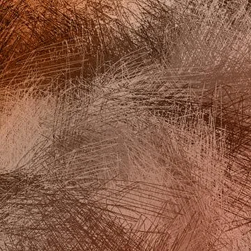 Brown scratched background from strokes pattern Stock Illustration