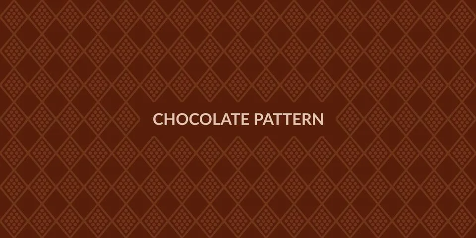 Brown Seamless Abstract Chocolate Pattern Vector Illustration Stock Illustration