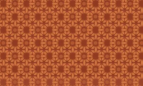 Brown Seamless Geometric Pattern Background For Textile And Wallpaper Desig.. Stock Illustration