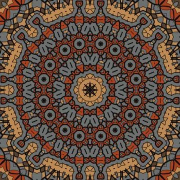 Brown seamless pattern. Background vintage texture vector. Fabric illustration Stock Illustration