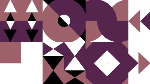 Brown seamless pattern with  geometrical shapes background Stock Footage 243422888