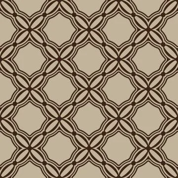 Brown seamless pattern Illustrazione stock