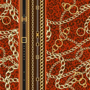 Brown seamless pattern Stock Illustration