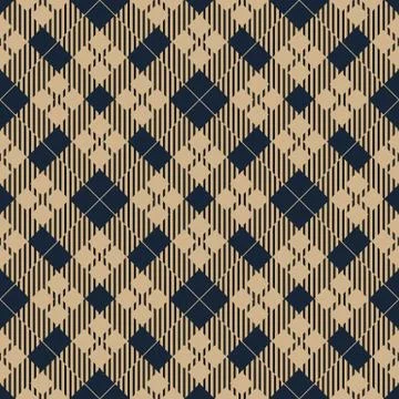 Brown seamless tartan textile pattern background eps 10 Illustrazione stock