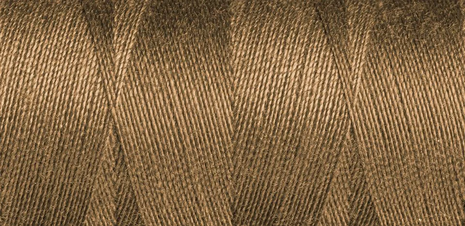 Brown sewing thread texture Foto stock