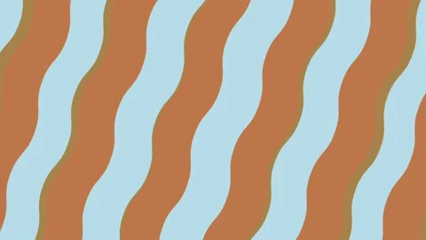 Brown Shapes Wavy Colored Lines Loop Video Animation Background Stock Footage 112933007