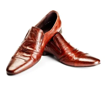 Brown shoes Stock Photos