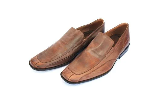 Brown shoes Stock Photos