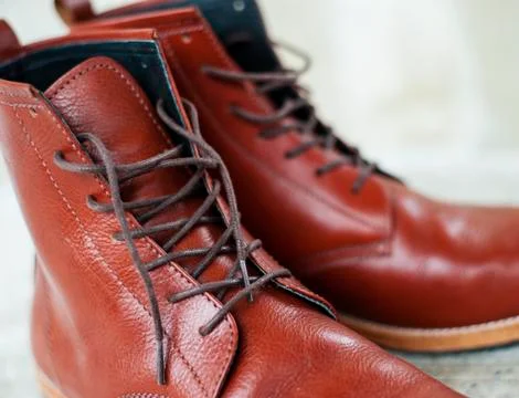Brown shoes Stock Photos