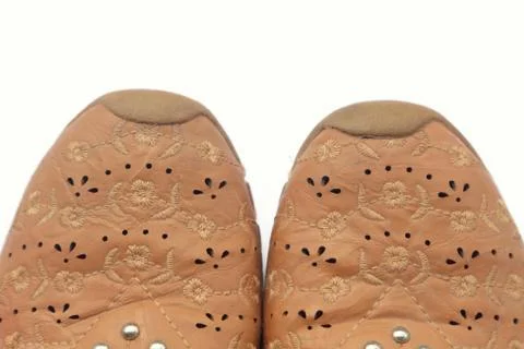Brown shoes. Stock Photos