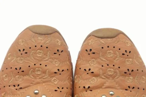 Brown shoes. Stock Photos