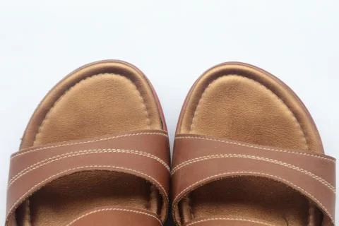 Brown shoes. Stock Photos