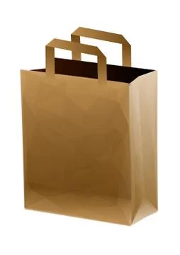 Brown shopping bag Stock Illustration