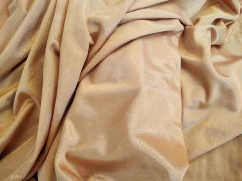 Brown silk fabric background texture Foto stock