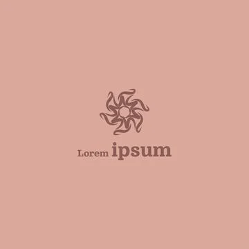 Brown Simple Creative Company Logo Design Vector EPS10 Stock Illustration