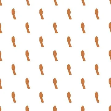 Brown skin raised hand pattern background Illustrazione stock