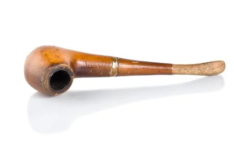 Brown smoking pipe Stock Photos