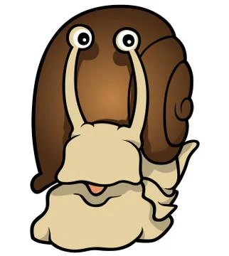 Brown Snail Stock Illustration