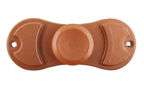 Brown spinner on white background Stock Photos