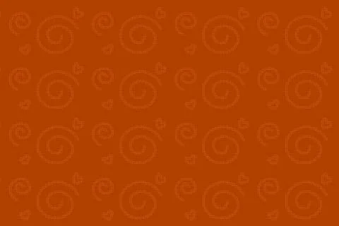 Brown Spiral Circle Repeat Pattern Stock Illustration