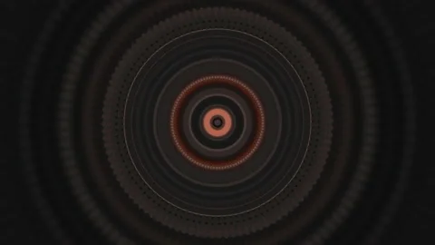 Brown spiral. Motion. A bright background on which orange lines are visible and Stock Footage 178075669