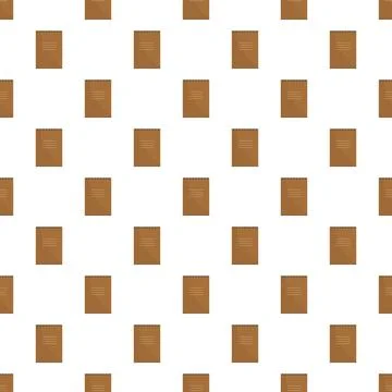 Brown spiral notebook pattern seamless paper background Stock Illustration
