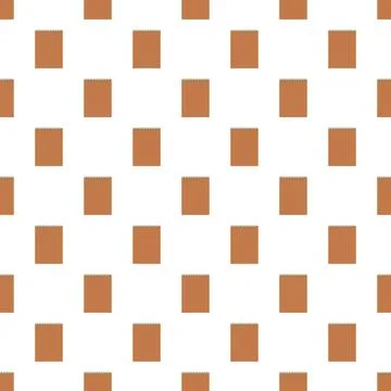 Brown spiral notebooks seamless pattern on white background Stock Illustration