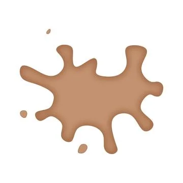 Brown Splotch Abstract Design Simple Background Illustration Stock Illustration