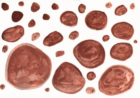 Brown spots Stock Illustration