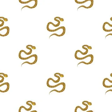 Brown spotted snake pattern flat Stock Illustration
