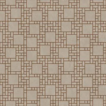 Brown Square Abstract Geometric Design Tile Pattern Repeat Background Illustrazione stock