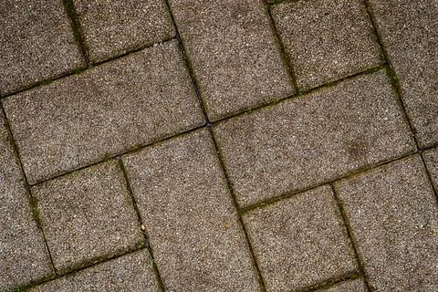 Brown stone background with lines from blocks pattern Stock Photos