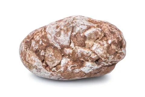 Brown stone isolated Stock Photos