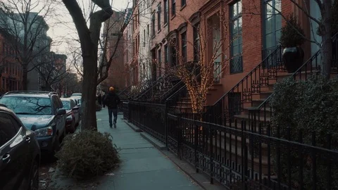 Brown stone New York 動画素材 84874129