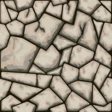 Brown stone seamless pattern Stock Illustration