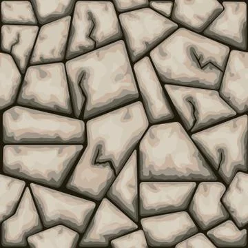 Brown stone seamless pattern Stock Illustration