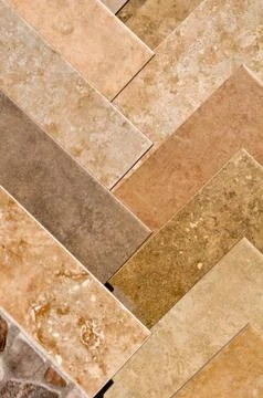 Brown stone tile samples Foto stock