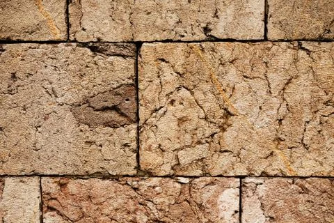 Brown stone wall Stock Photos