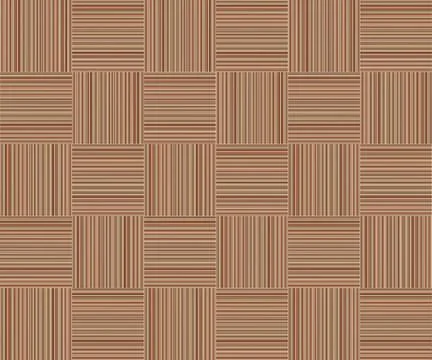 Brown striped background square cellular pattern texture wooden wicker canvas Stock Illustration