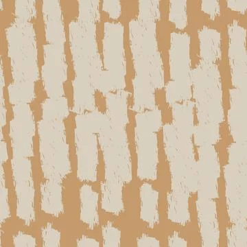Brown Stripes Abstract Brushstroke seamless pattern design Illustrazione stock