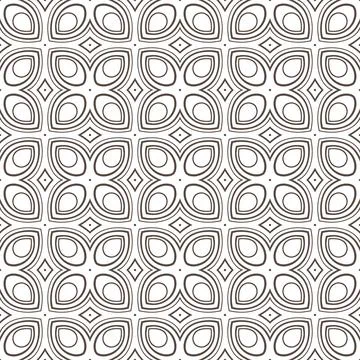 Brown stylized flowers Stock Illustration