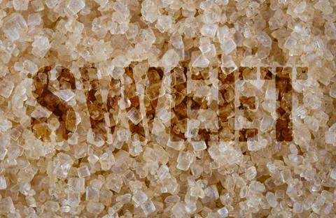 Brown sugar background Stock Photos