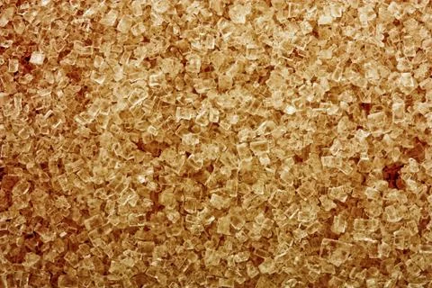 Brown sugar crystals Stock Photos