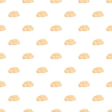 Brown sugar cubes creating a repetitive sweet food pattern Stock Illustration