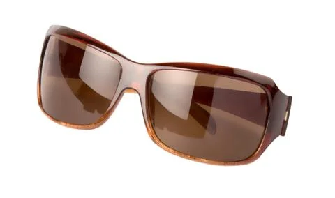 Brown sunglasses with clipping path Stock Photos