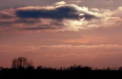 Brown Sunset Stock Photos