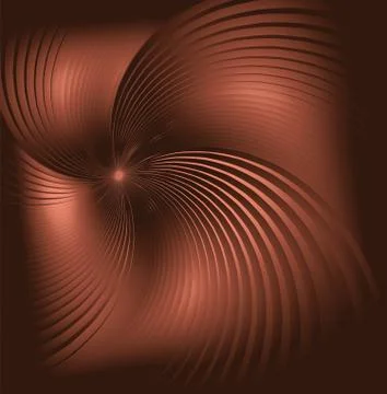 Brown swirl vector abstraction background Stock Illustration
